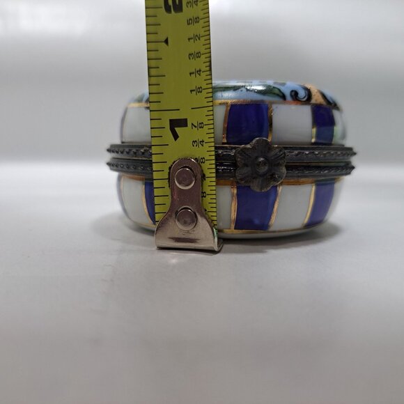 Cloisonne Enamel Collectible Medicine Pill Box Container Multi Colored - Picture 5 of 16